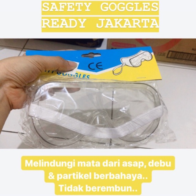 Ready safety goggles / kacamata laboratorium / kacamata pelindung / kacamata apd