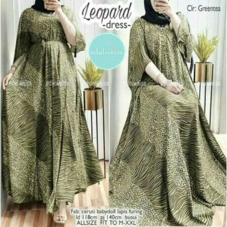 leopard dress @165 ori edelweis