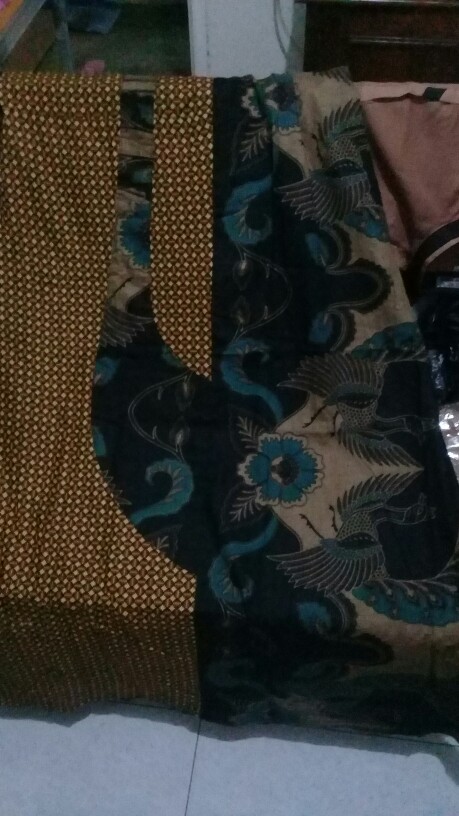 Gamis Batik Syari Gaun Indah Dress Gamis Resleting Depan