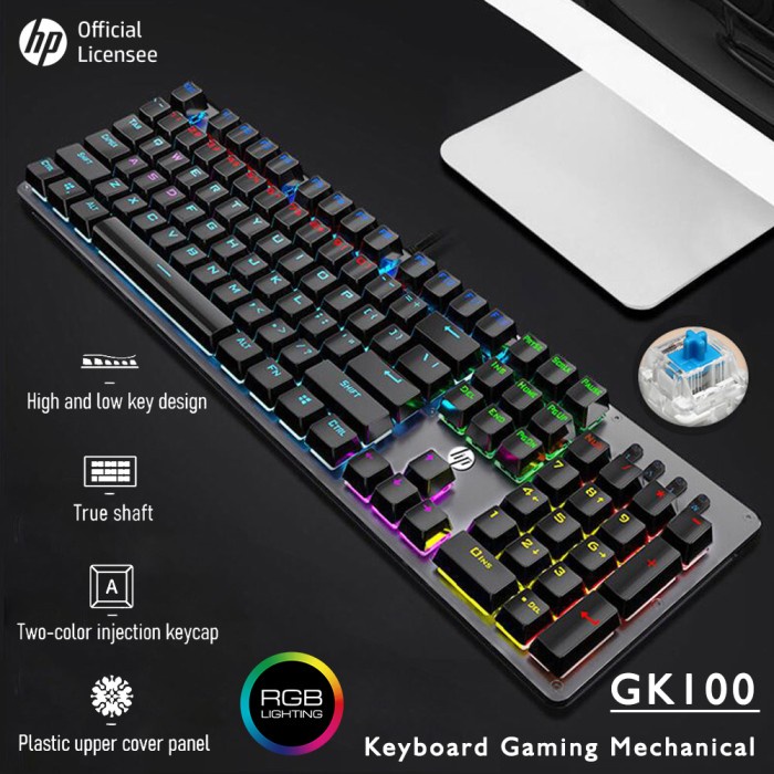 Keyboard Gaming / Gaming Keyboard Hp Gk100 - Rgb Mechanical Keyboard