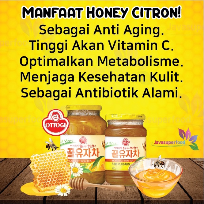 Ottogi Honey Citron Tea 1Kg/Teh Jeruk Madu Asli Korea