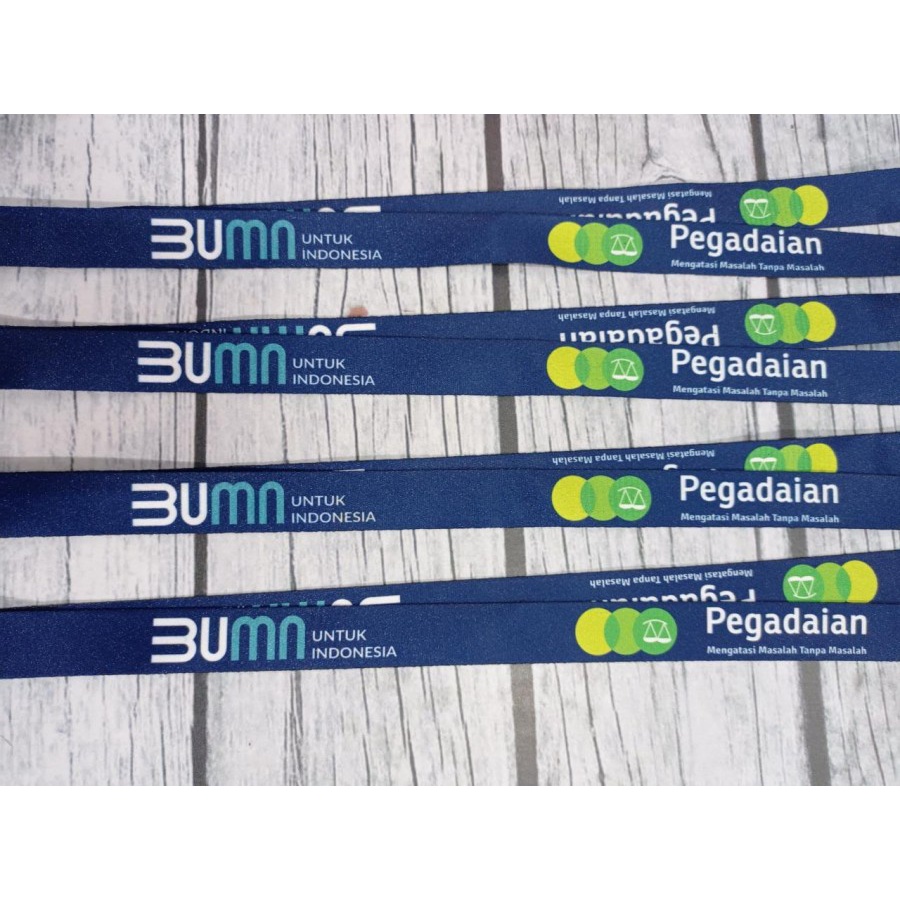 

Lanyard BUMN Pegadaian / Lanyard BUMN / lanyard Murah / Lanyard PEGADAIAN / Lanyard Printing