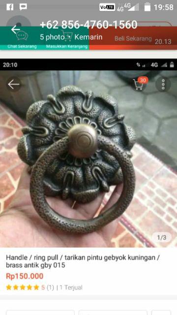 Handle Pintu Rumah / Gagang Pintu Rumah / Handle Pintu Kuningan Gby 015