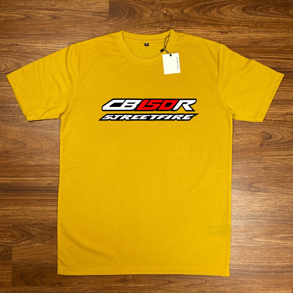 Baju Kaos CB150R Streetfire Lengan Pendek Katun Combed 30s Distro Terbaru