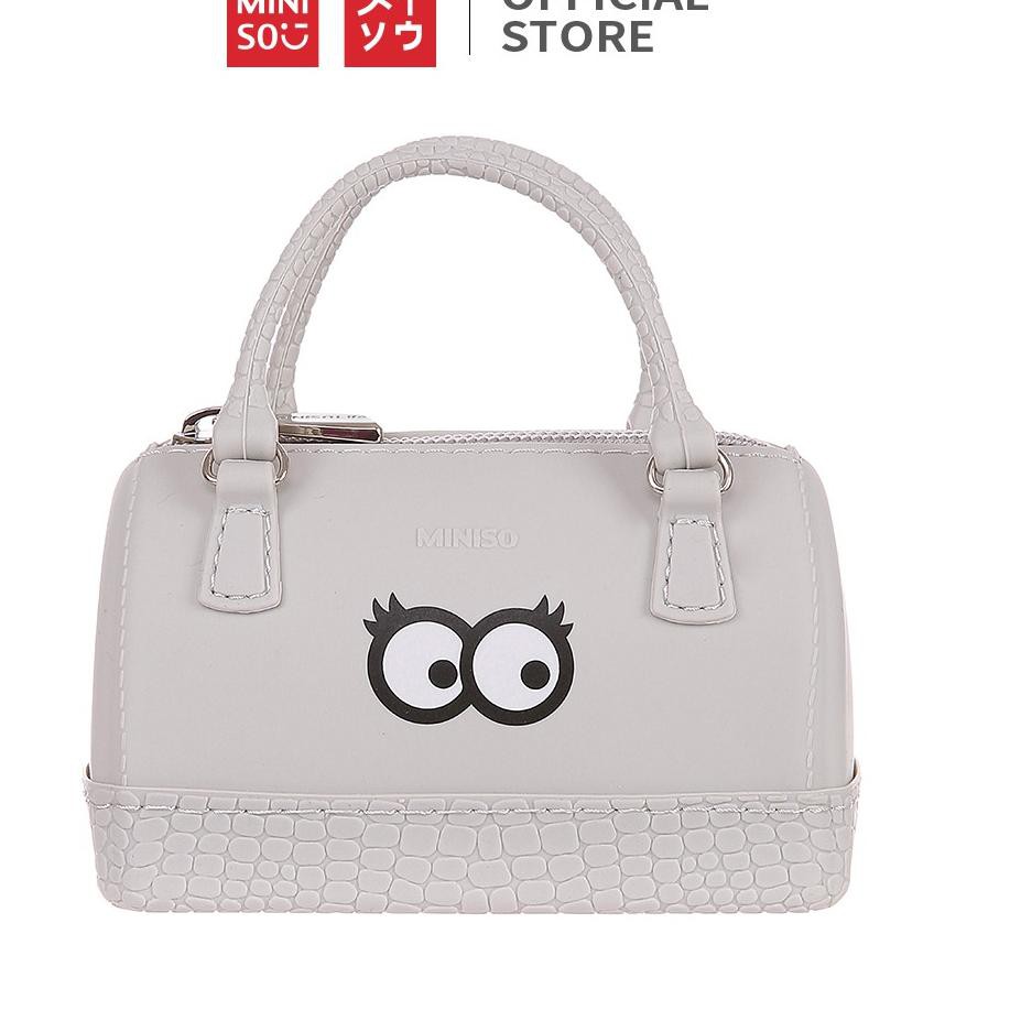 MINISO Dompet koin Tas Kecil Jinjing Eye Mata Silikon Lucu Cute
