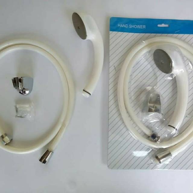 Shower mandi model Toto putih-hand shower