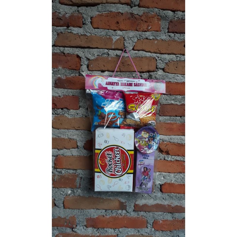 tas plastik snack ulang tahun tasyakuran motif unicorn kuda pony