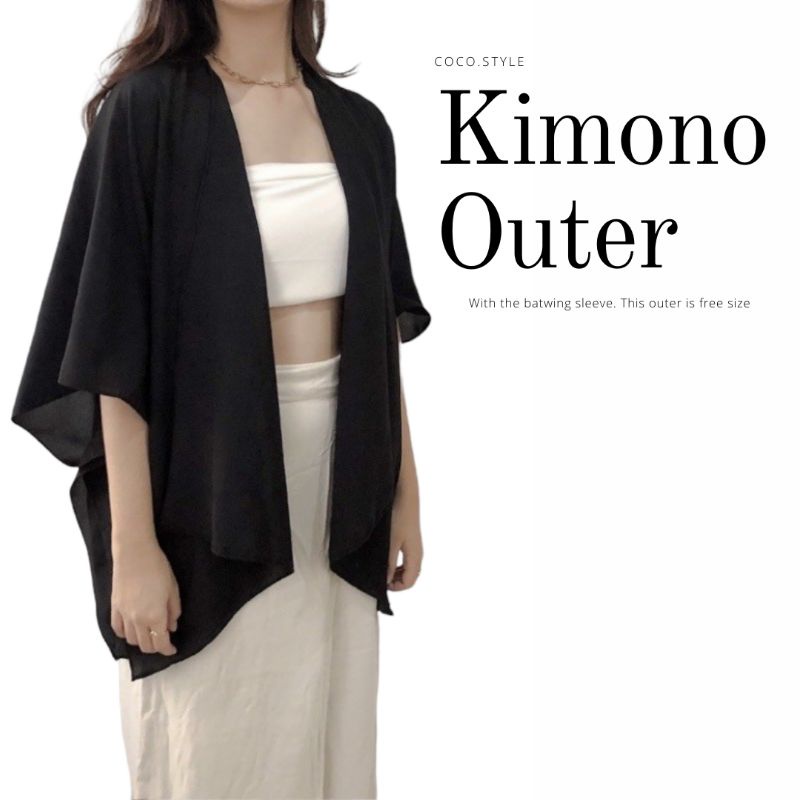 Kimono Outer Batwing Sleeves