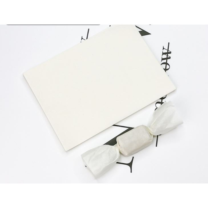 

KERTAS BUNGKUS PERMEN/ COKLAT/ NOUGAT - ALL WHITE