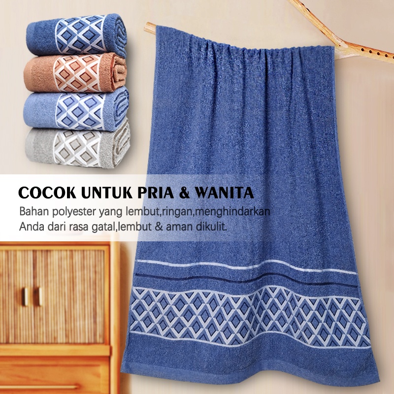 Handuk mandi katun Ukuran 70x140cm /handuk dewasa besar Daya Serap Yang Bagus (100% Cotton)  (H101E)