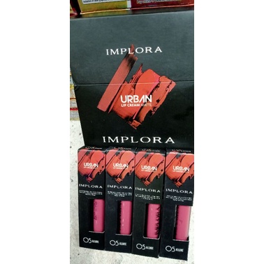 LIP CREAM IMPLORA URBAN MATTE ( 1 LUSIN )