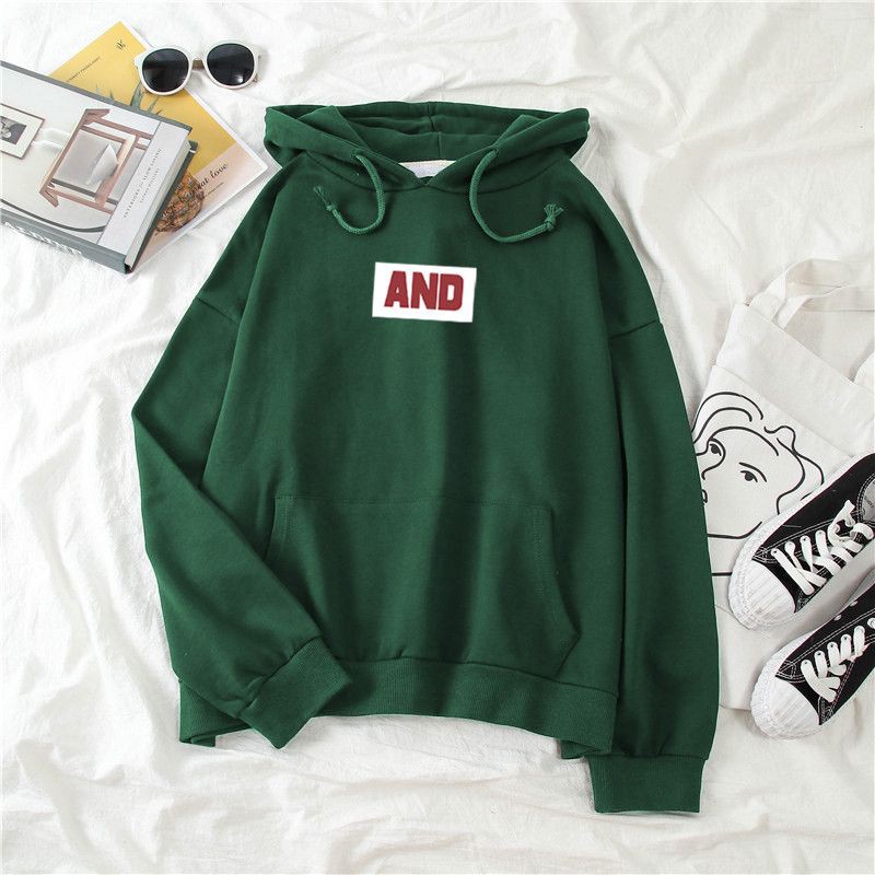 Hoodie Pria Wanita Korean Style And Simple Bahan Fleece