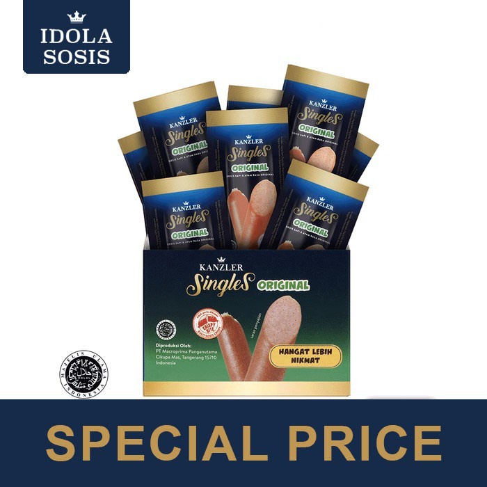 

Termurah PROMOSI 1 Box - Kanzler Sosis Singles Original 12 pcs MNB