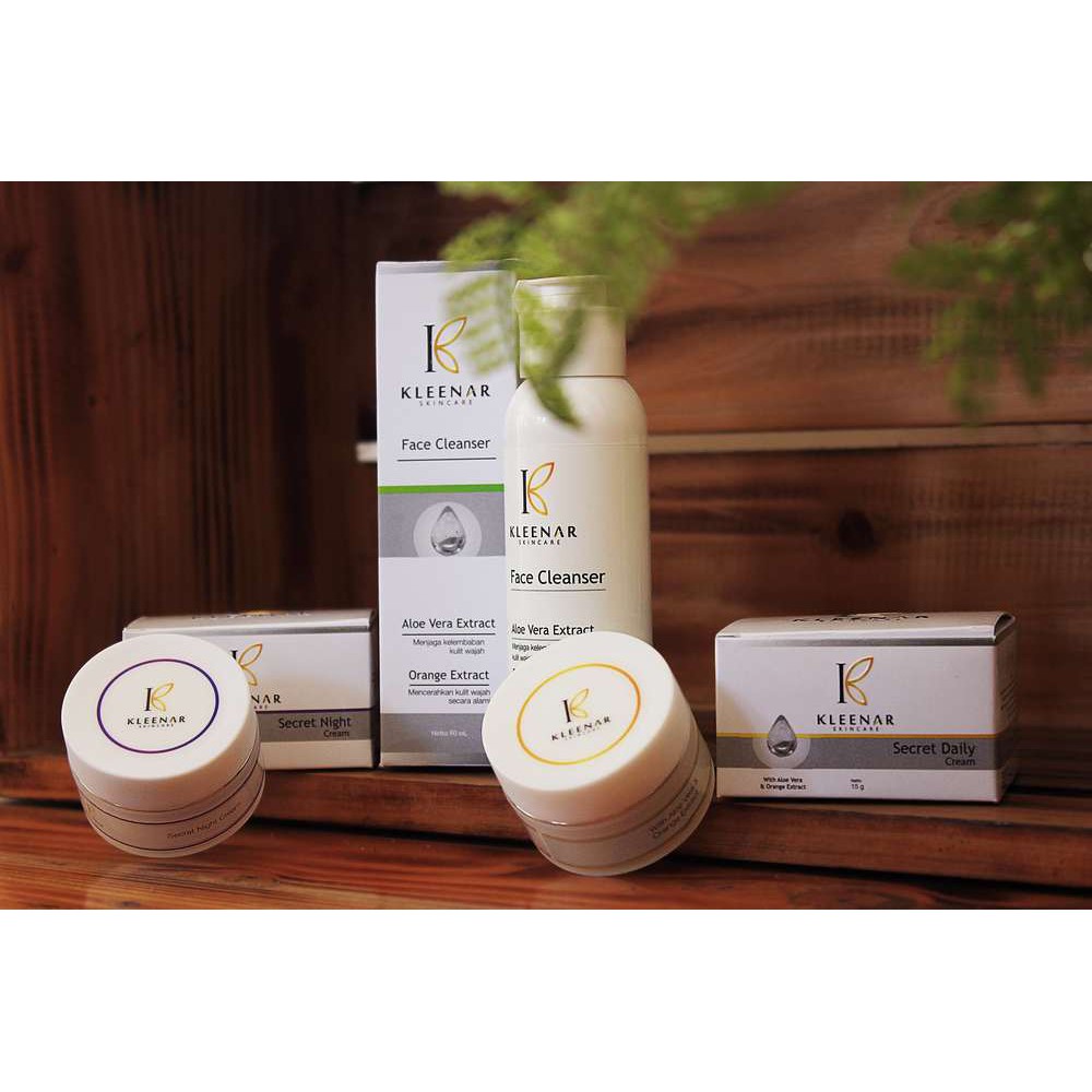 Kleenar Skincare Anti Aging | Paket Glowing, Paket Flek KLEENAR 3in1