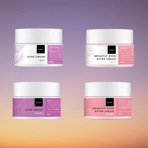 SCARLETT - Scarlett Brightly Ever After Day Cream / NIght CREAM/ Acne Day Cream/ Acne Night Cream/ /
