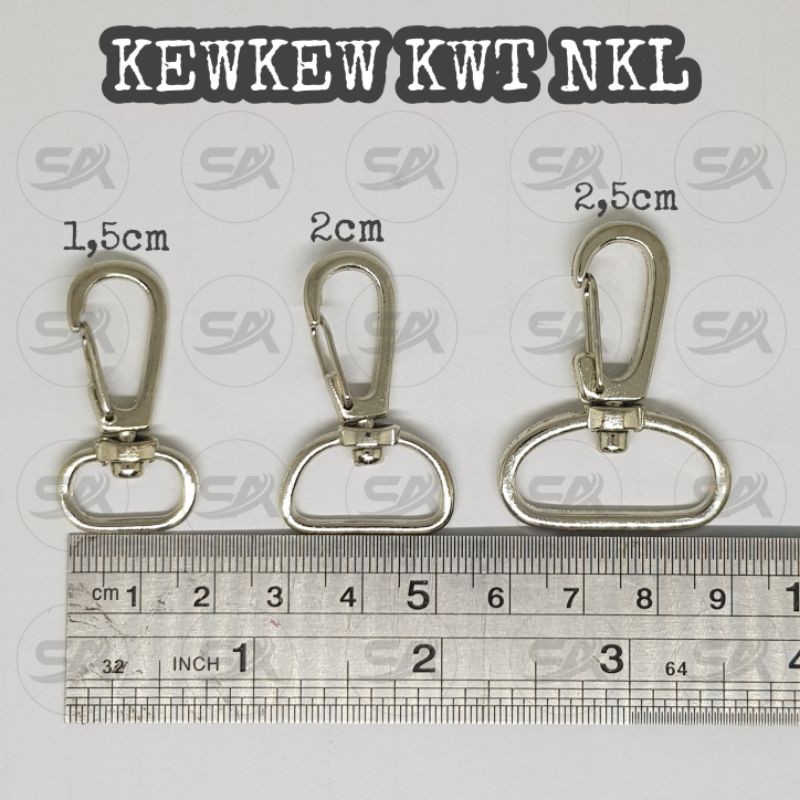 KEWKEW KWT NKL S (LSN) / RING KAITAN TAS  KEW-KEW HOOK BESI / PENGAIT TAS / CANTELAN