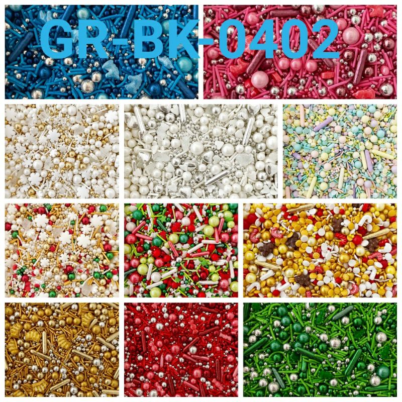 10gr Aneka Sprinkle kue BISA DIMAKAN Sprinkles lebaran hijau merah mutiara hati silver kuning pisang strawberry edible luster manik kue meses cutter fondant bintang laut pastel duyung mermaid unicorn cake topper alas adonan Warna Warni kuromi cinamoroll