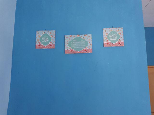 Kaligrafi Tosca Pink Salem Shabby Mdf