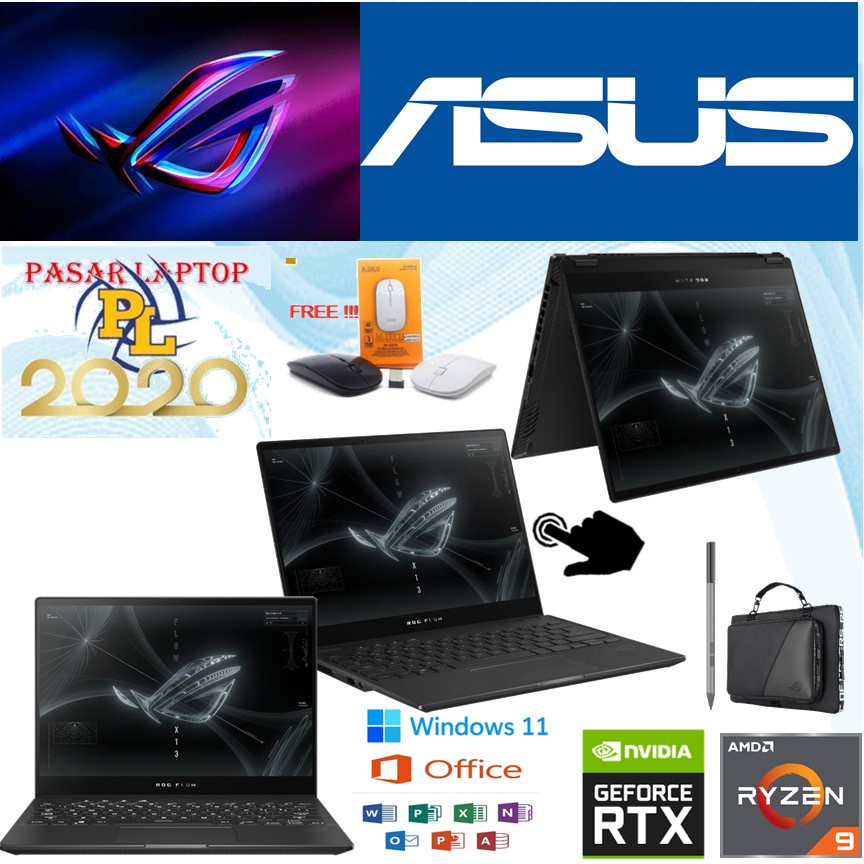 Asus ROG Flow X13 GV301RE R9R5(GC32L)A6T R9 6900HS/32GB/1TB/RTX3050Ti + EGPU RX6850XT 13.4" FHD 120H