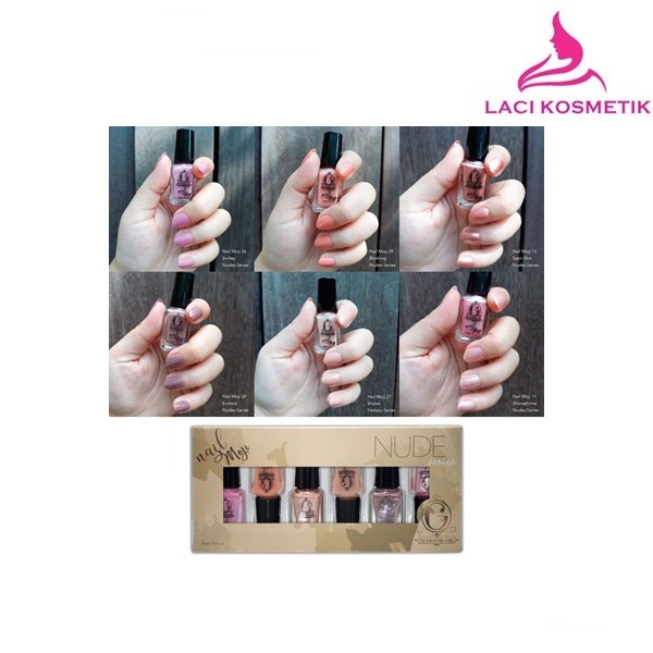 ✨LACIKOSME✨ MADAME GIE NAIL MOJI / N-MOJI SHEEL MATTE (1 SET ISI 6 PCS)