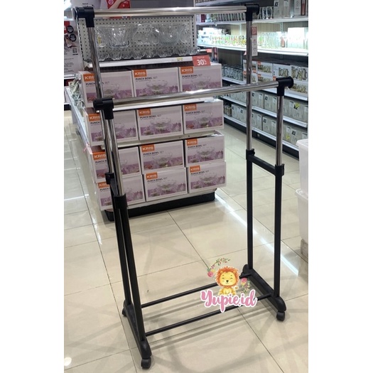 krisbow garment rack double / gantungan baju double