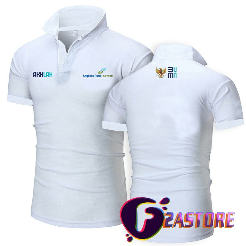 T-SHIRT POLO BERKERAH- AKHLAK BUMN -ANGKASA PURA