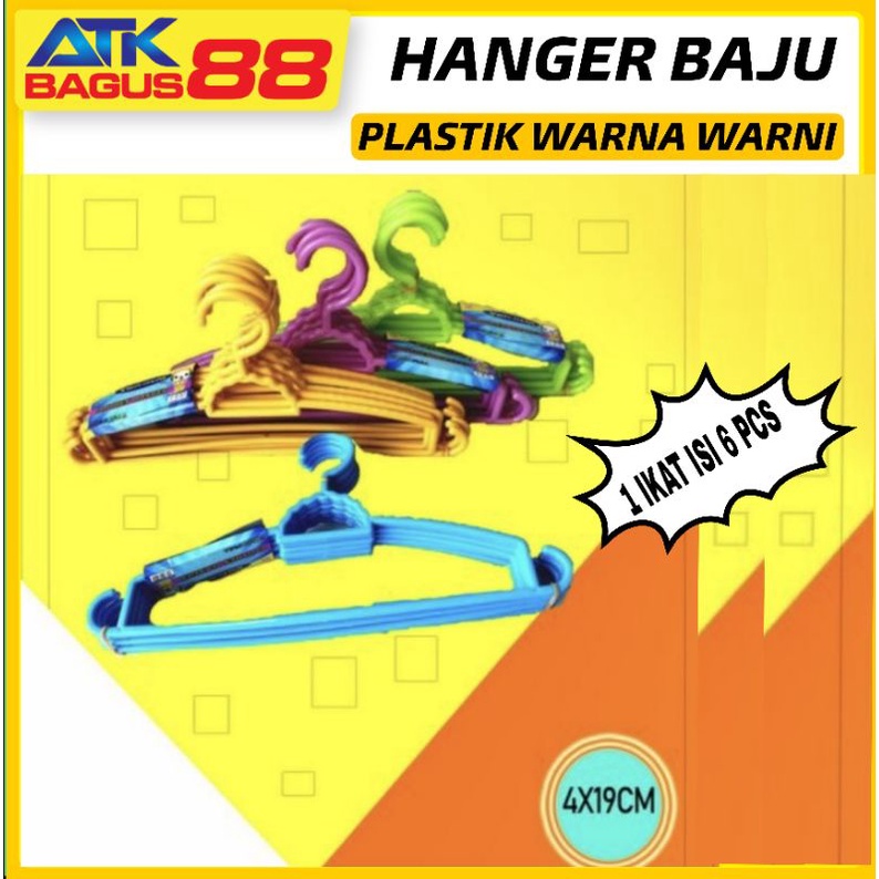 HANGER BAJU /1pcs GANTUNGAN BAJU BULAT WARNA WARNI