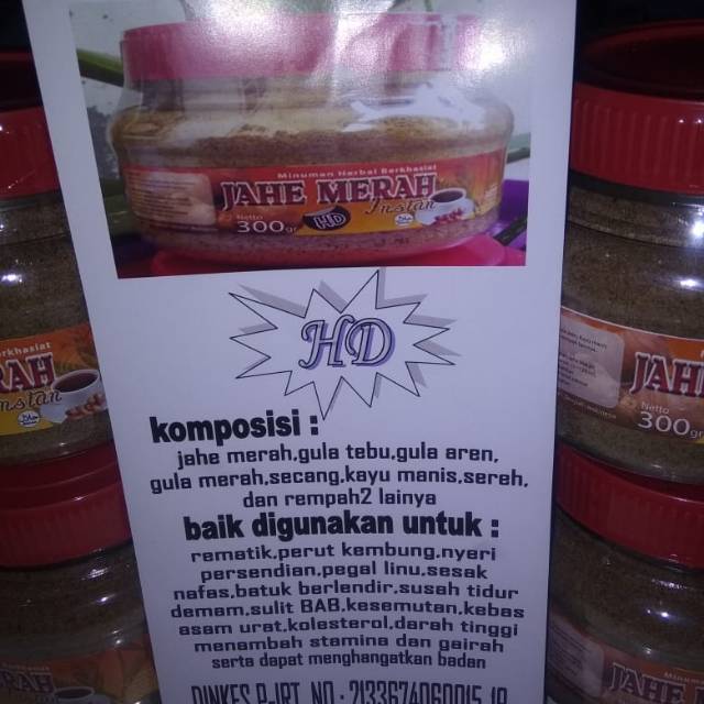 

JAHE MERAH HOME MADE