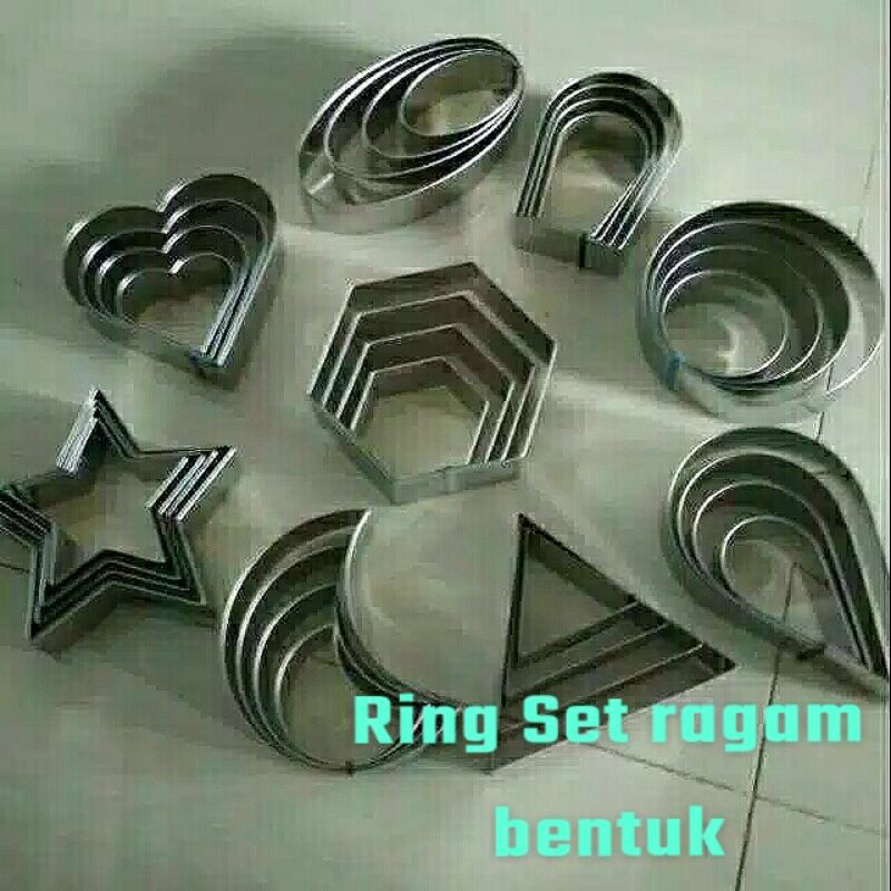 

Ring cutter set Ragam bentuk 1set (4pcs) Termurah