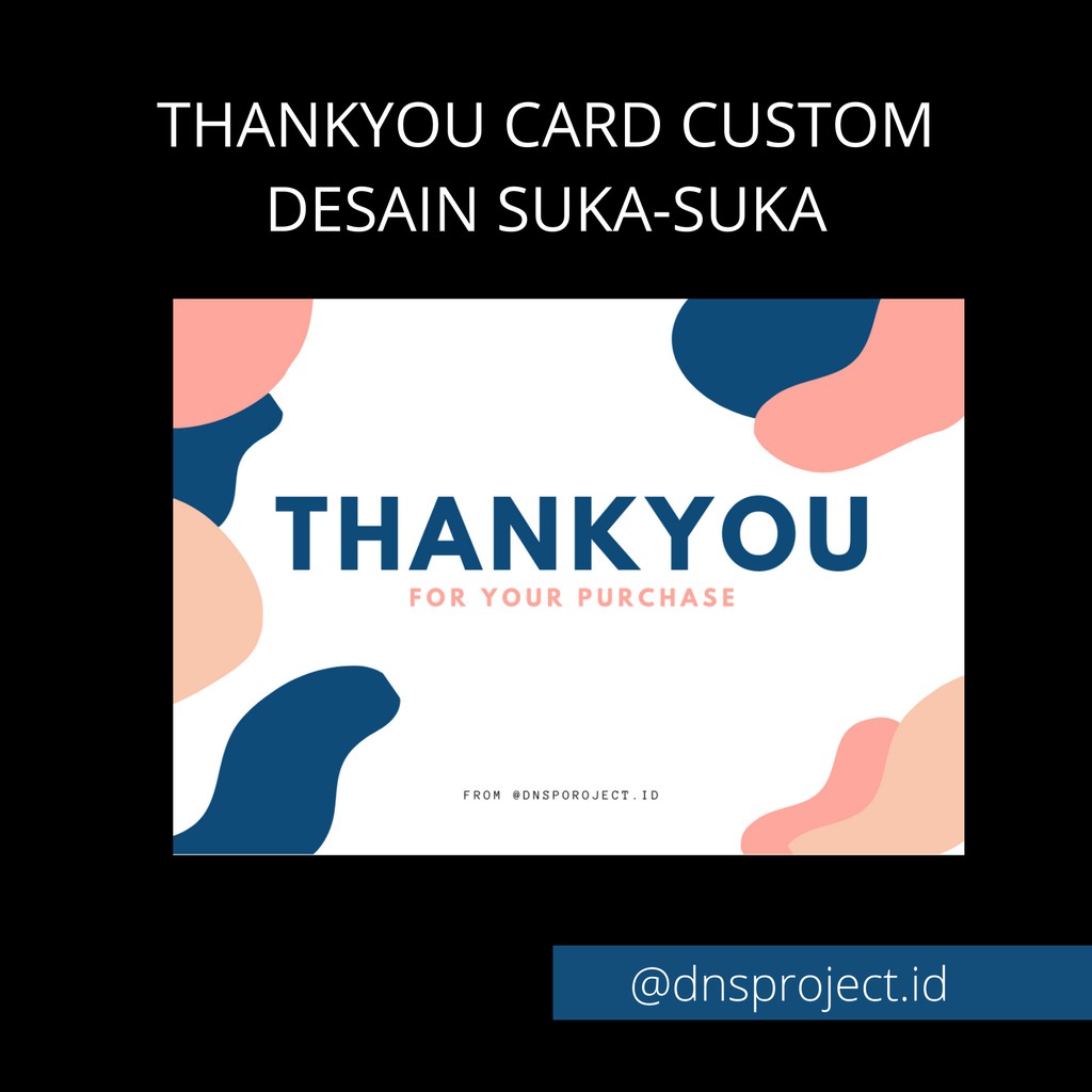 

Thankyou Card 100 Pcs 7x5cm