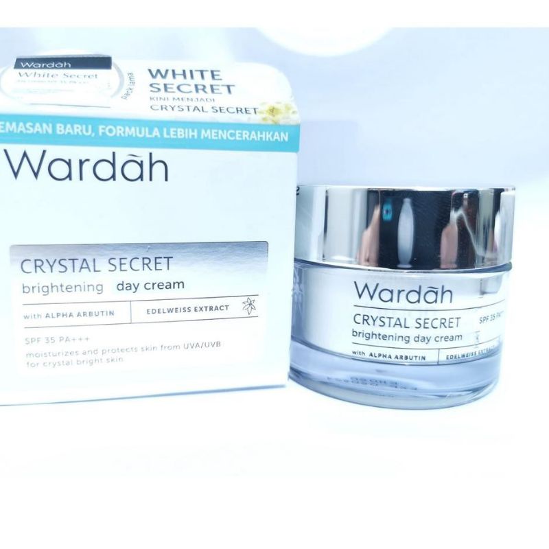 WARDAH CRYSTAL SECRET BRIGHTENING DAY CREAM 100% ORI