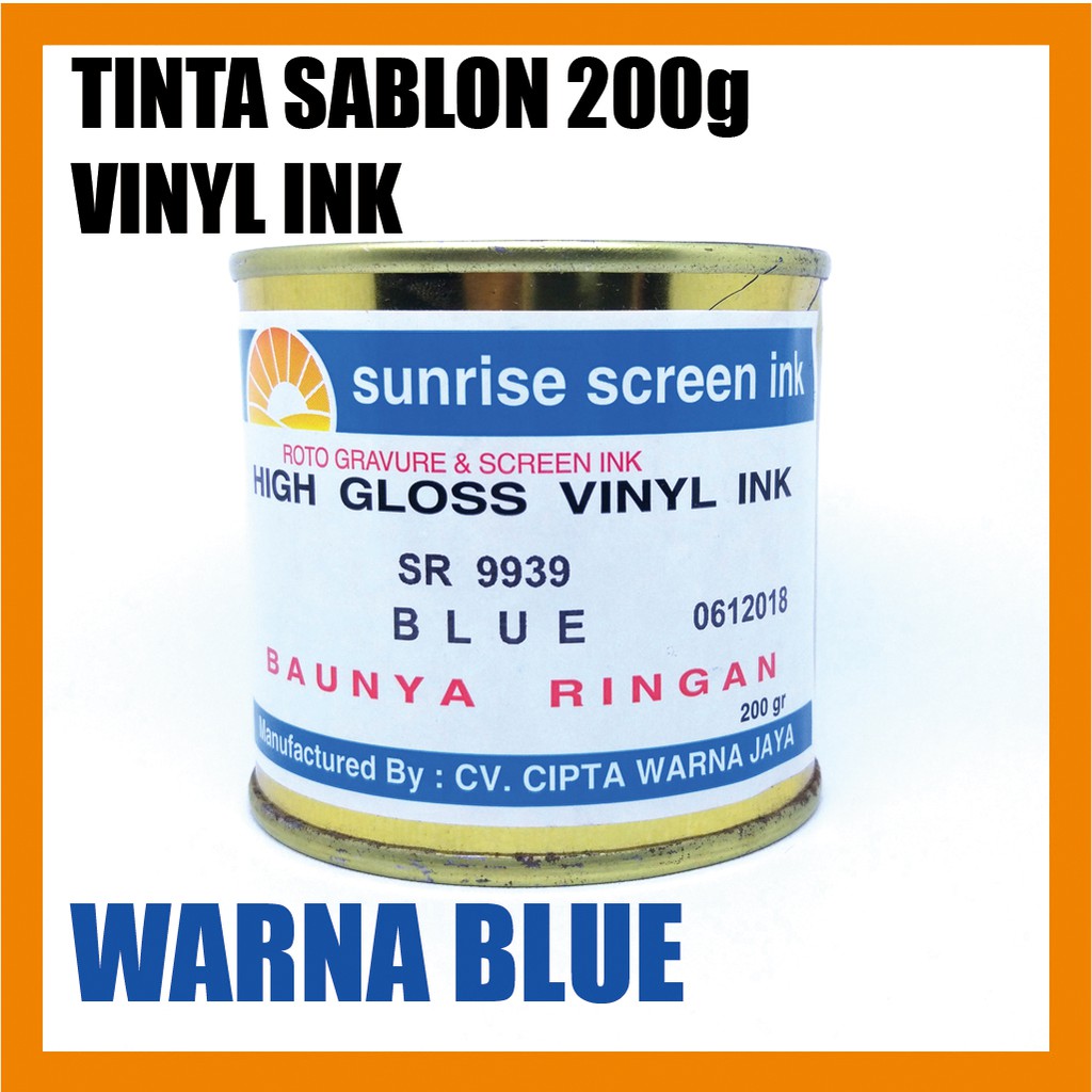

Tinta / Cat Sablon Vinyl Ink 9939 BLUE 200g
