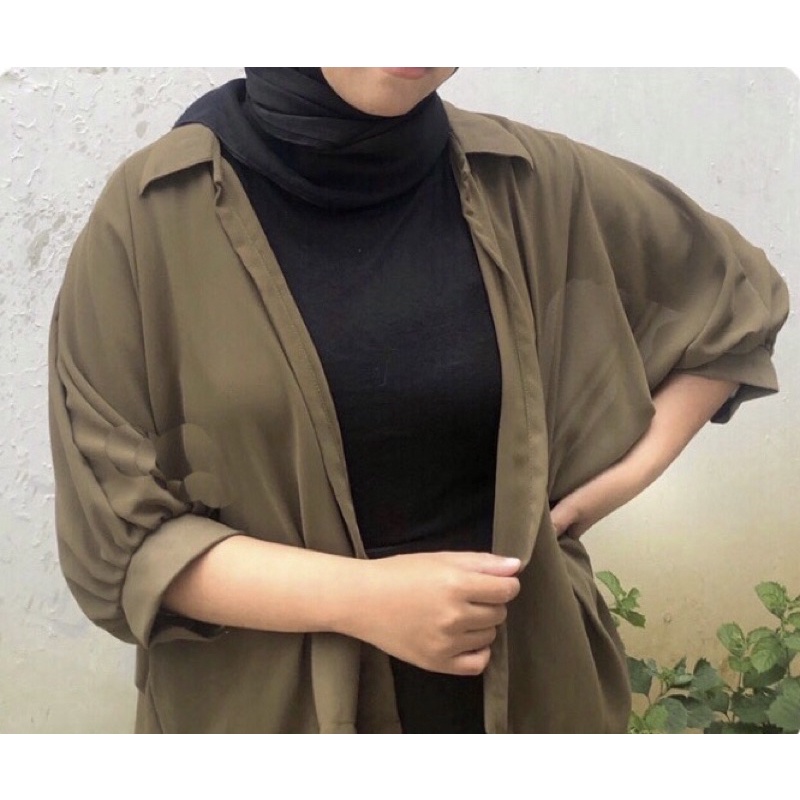 CARDIGAN KHADITA - BASIC OUTER WANITA - CARDIGAN MURAH BERKUALITAS -  OUTER KOREA - CARDI FASHION MUSLIM WANITA - CARDI CERUTY BABYDOLL - ATASAN RINGAN REMAJA KEKINIAN - ATASAN BATWING JUMBO XL-1