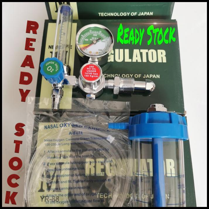 Regulator Tabung Oksigen Medical 02, Japan Technology, Full Set Oxygen