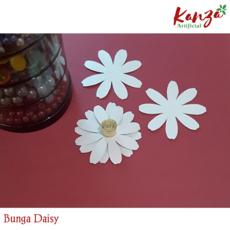 

pola bunga daisy mini size/ paper flower/ bahan kerajinan kertas