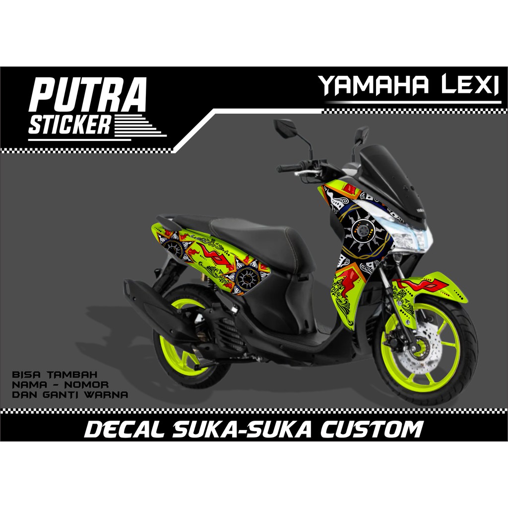 Sticker Decal Yamaha Lexi FULL BODY, sticker lexi