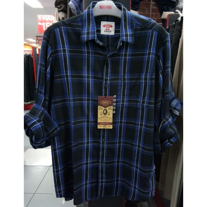 Gabrielle casual original mens HB03401RS kemeja lengan panjang pria regular