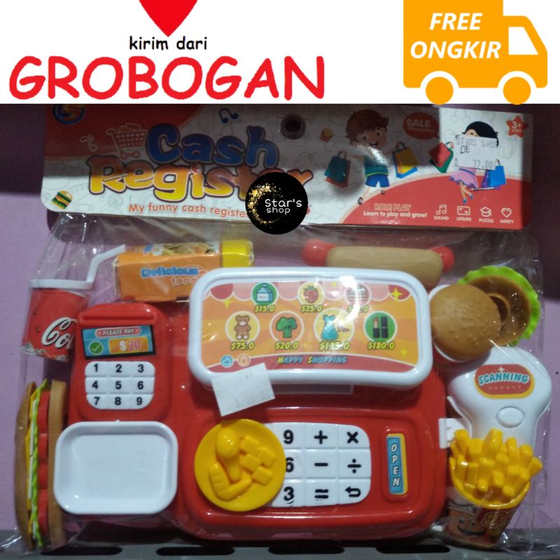 kasir kasiran / maian kasir kasiran / mainan kasir register