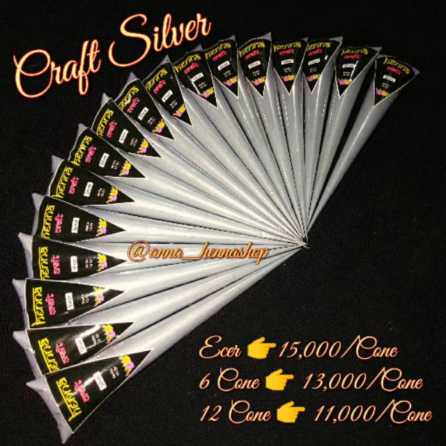 

Henna Lukis figura wedding / bahan melukis / Craft warna Silver