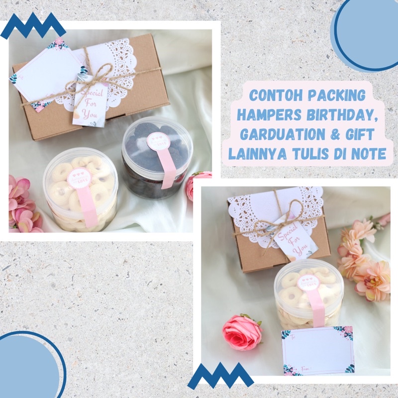 

Hampers snack gift kado box parcel Christmas natal kue cookies biskuit coklat nastar kue kering snack hadiah ultah birthday graduation sempro wedding kado 400ml