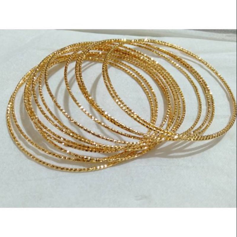 Set gelang keroncong tipis dewasa isi 12 pcs