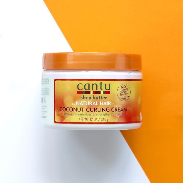 Cantu Natural Hair Coconut Curling Cream Rambut Keriting Curly