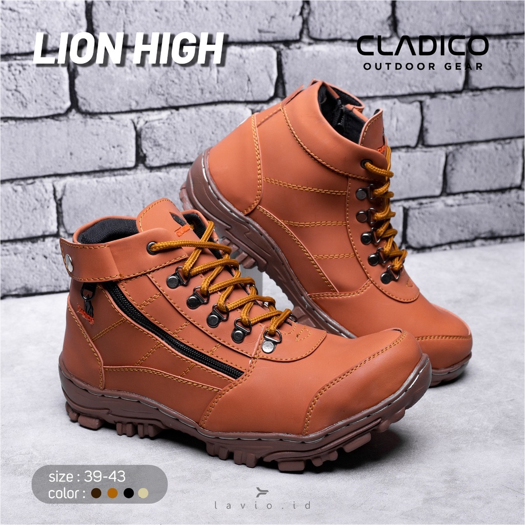 Sepatu Safety Boots Pria Original Cladico Lion Tinggi