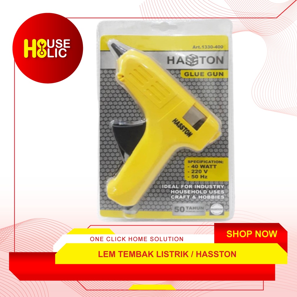 Glue Gun Listrik / Lem Tembak 40W / Lem Bakar Tembak Hasston 1330-400