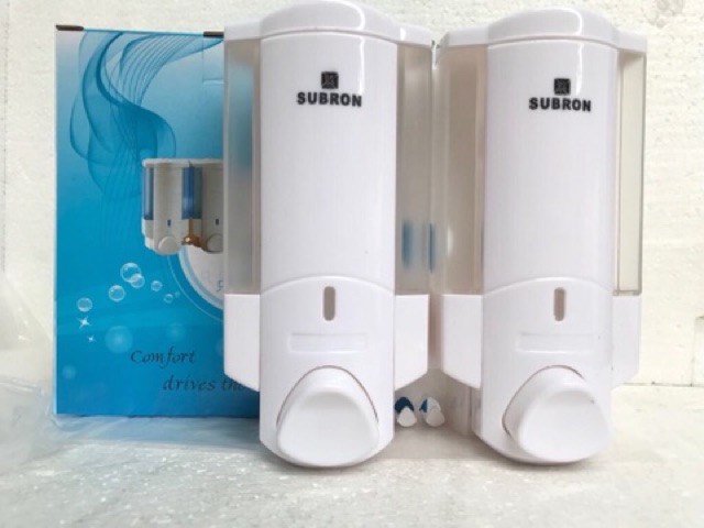 Soap dispenser single double tempat sabun cair plastik tebal 200ml /200ml*2 / 400ml s801/s804