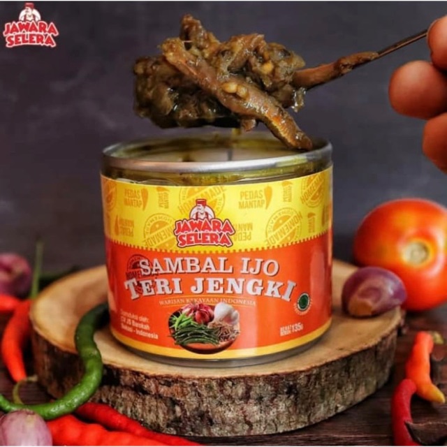 

Sambel ijo teri jengki khas Resto Padang Sambel Jawara Selera pedas