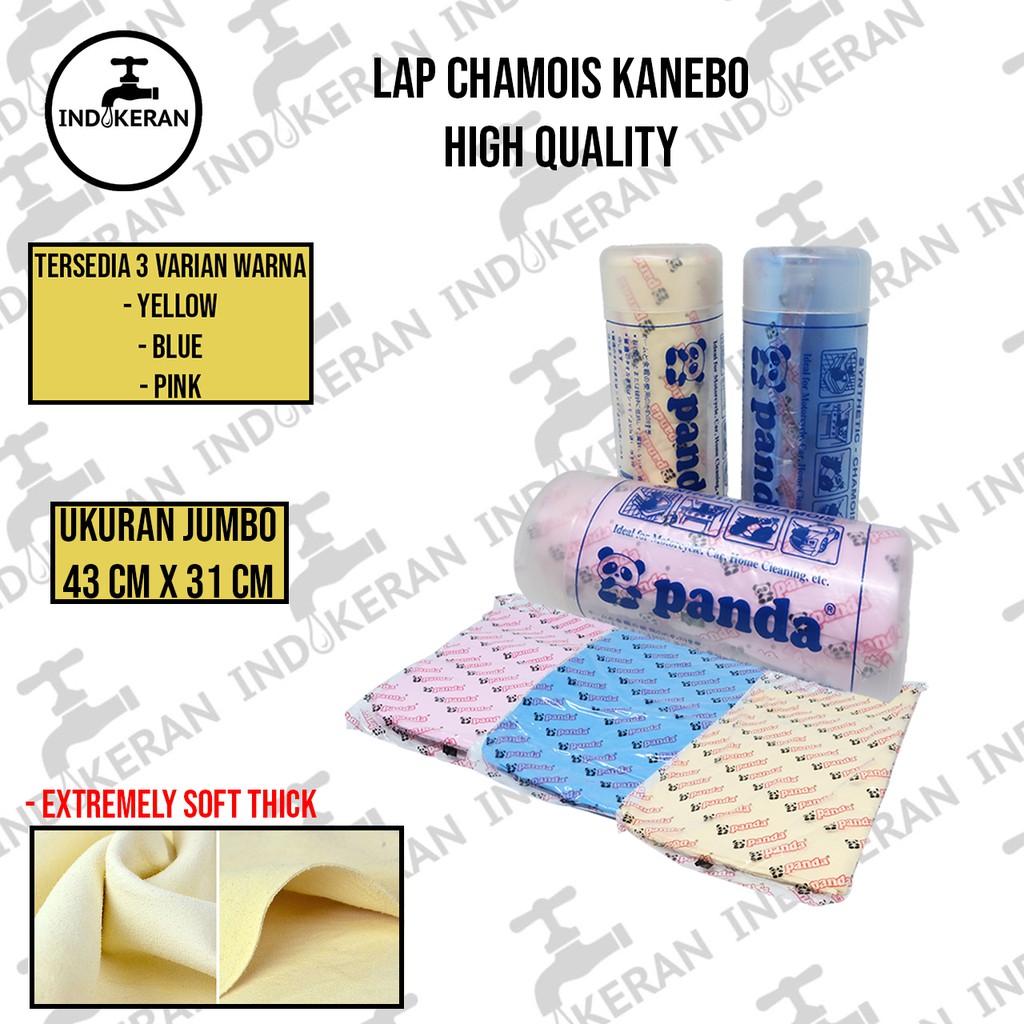 INDOKERAN - Lap Kanebo Chamois Serbaguna Daya Serap Jepang - High Quality