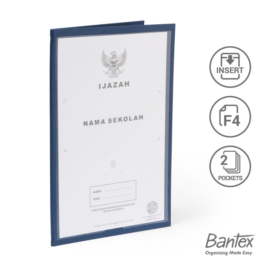 

MAP IJAZAH RAPORT | BANTEX MAP RAPORT FOLIO INSERT 2 POCKET 1026I-01