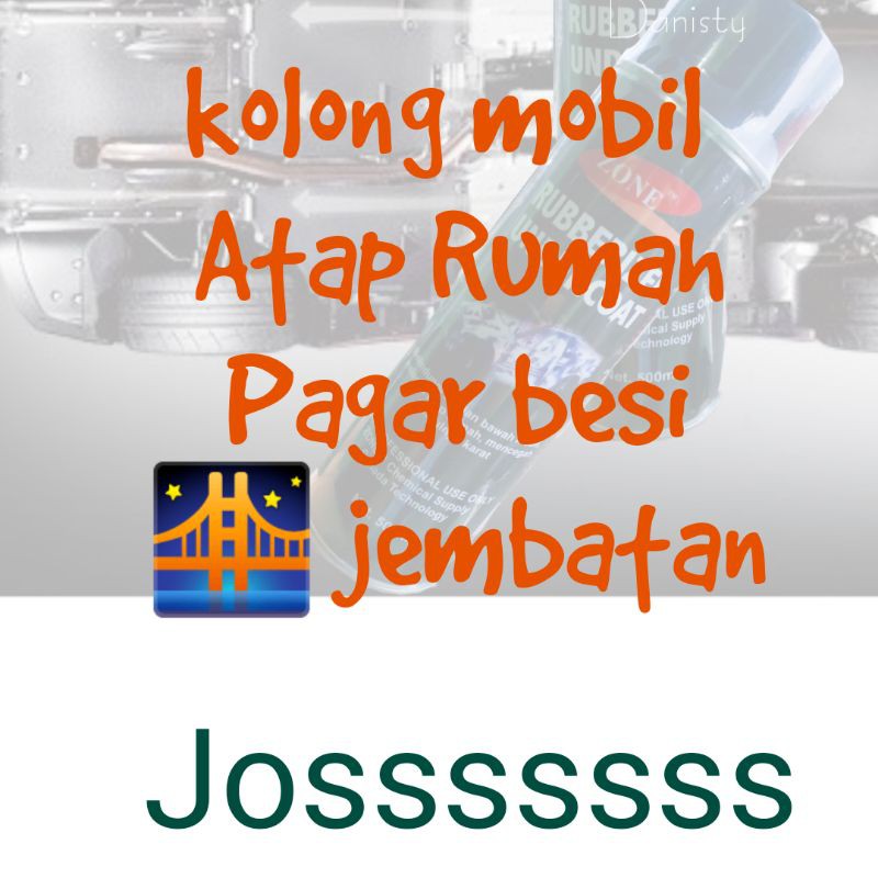 Rubberized 500 mili undercoat pelindung kolong mobil anti karat peredam cat kolong mobil