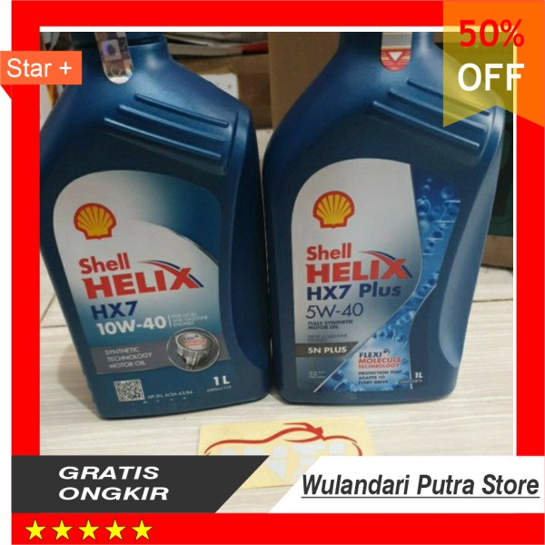 Oli SHELL HELIX HX7 1L Oil Shell Helix Hx7 1L SAE 10W40 dan 5W40